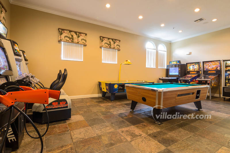 The games room at Terra Verde clubhouse	
