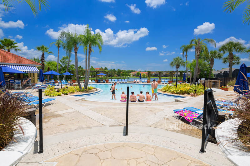 Clubhouse and pool at Terra Verde resort	