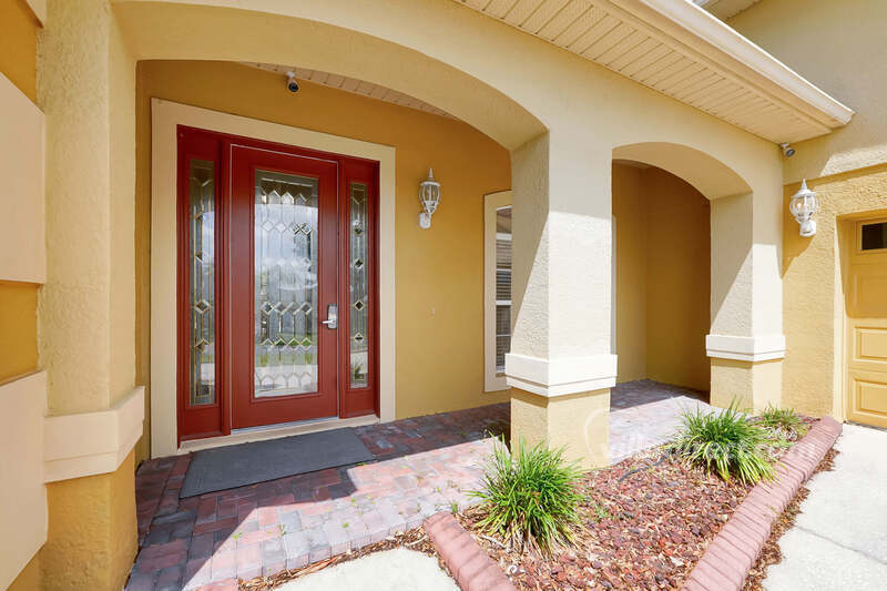Shaded entrance