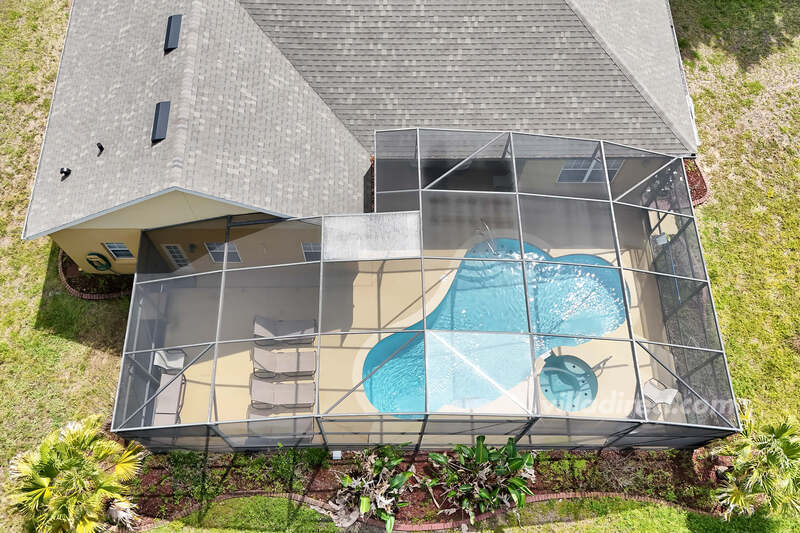 Pool aerial view
