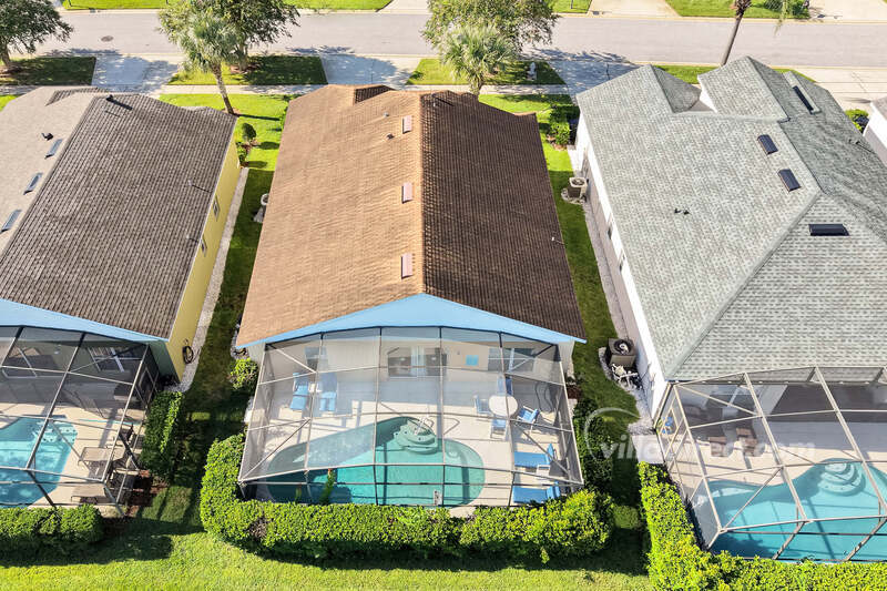 Butterfly view of pool