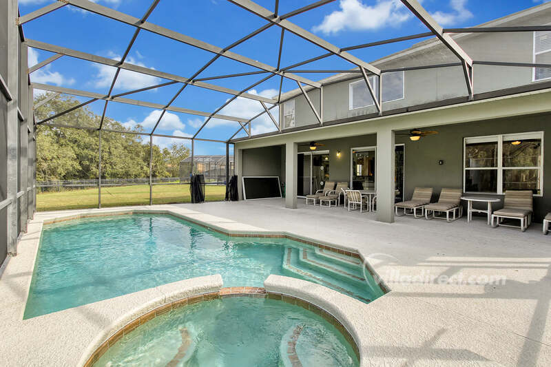 Private pool and lanai