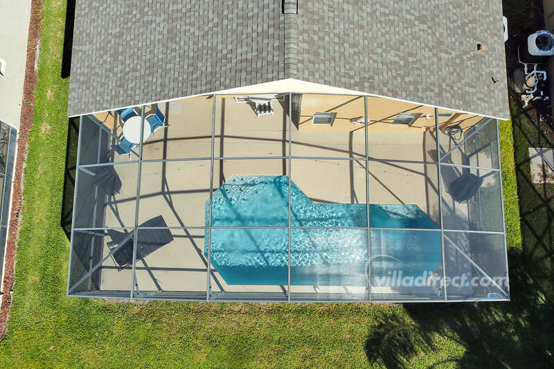 Birds-eye view of pool