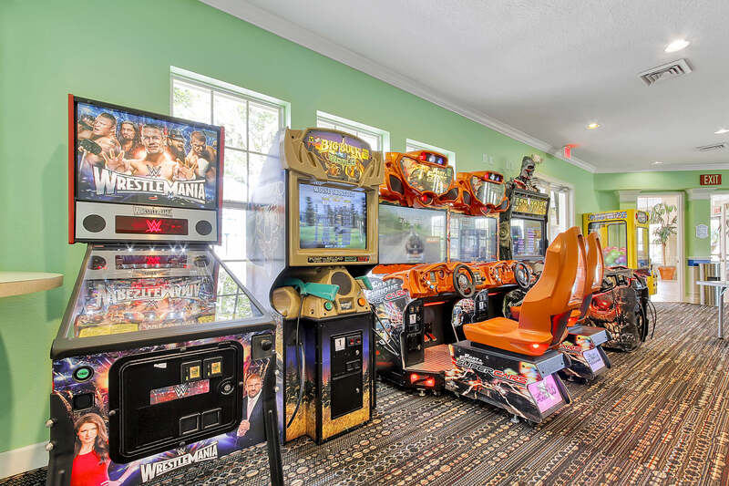Arcade games at the clubhouse