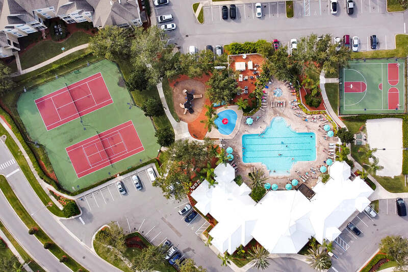 Clubhouse birds-eye view