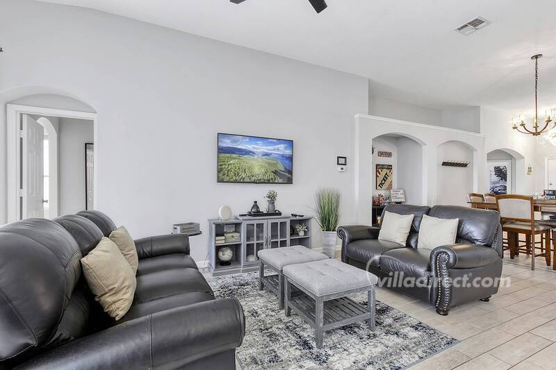 Living room and kitchen