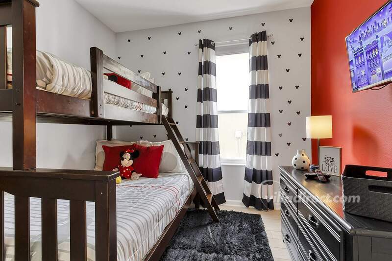 Bedroom 3: Mickey bunk bed