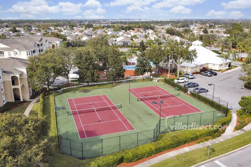 Tennis courts from above