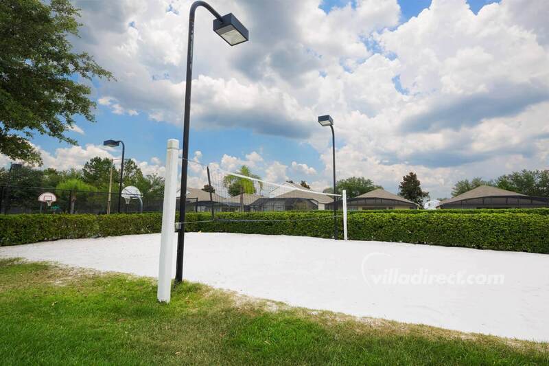 Sand volleyball court
