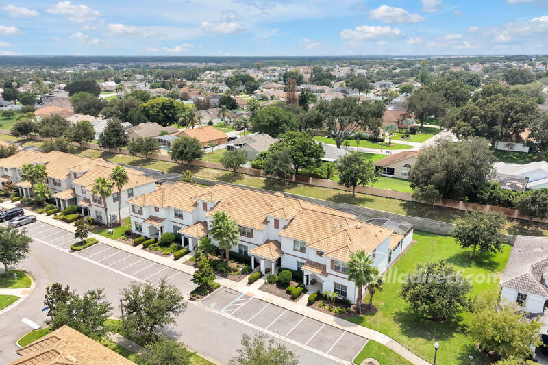 Neighborhood aerial shot