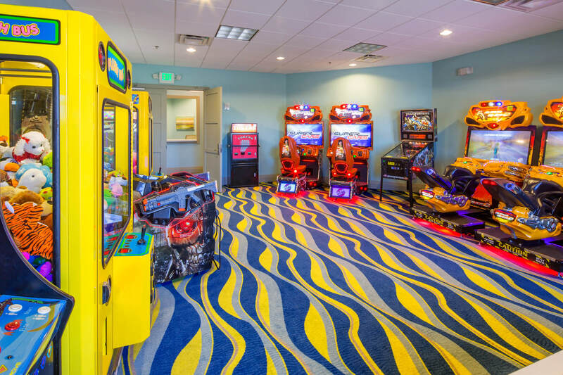 Arcade center in clubhouse