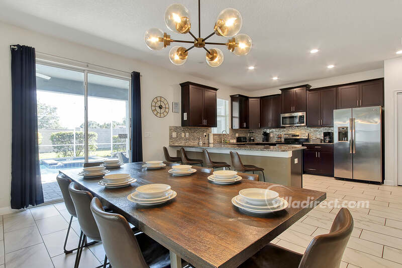 Dining suite and kitchen