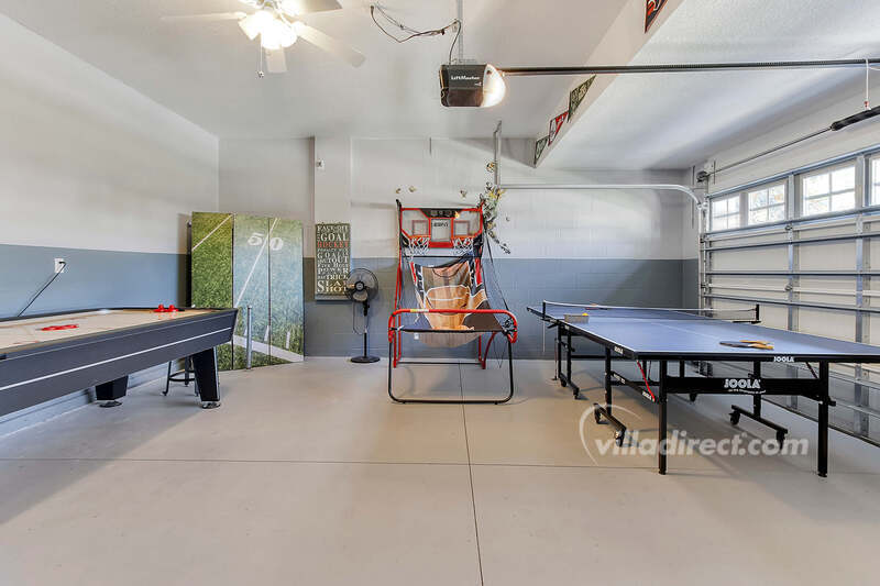 Have some fun in the garage game room