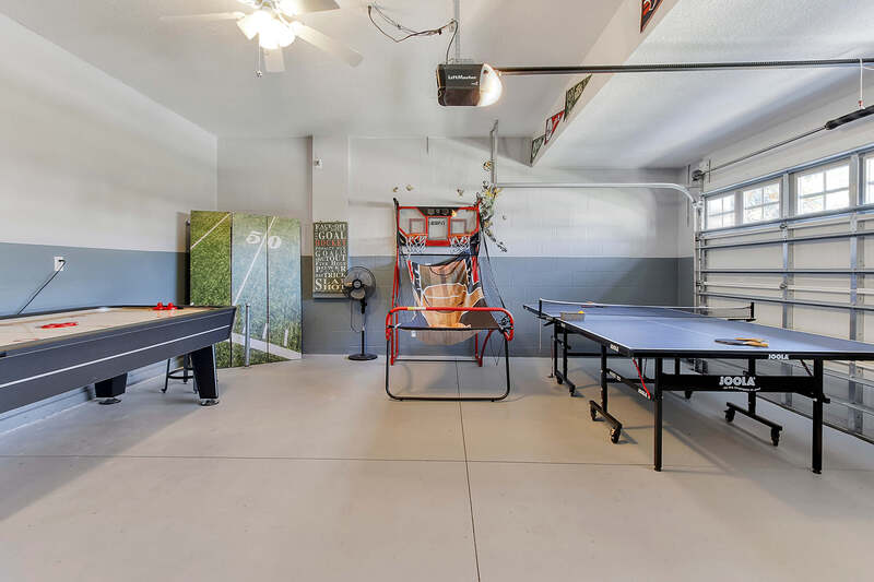 Have some fun in the garage game room