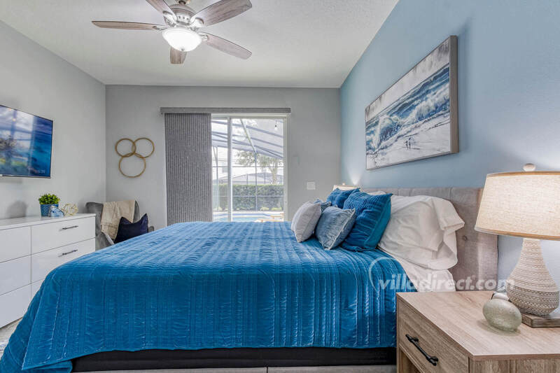 Spacious master suite