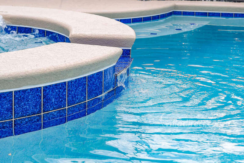 Sparkling clear pool