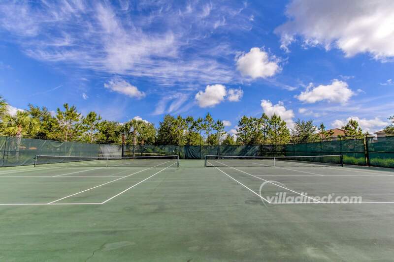 Resort tennis courts