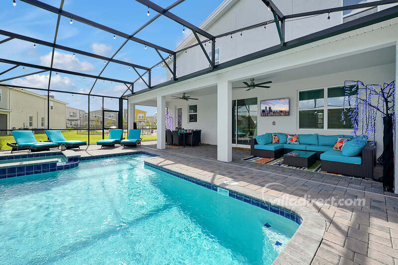 Pool and shaded lanai