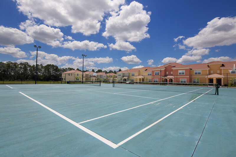 Tennis courts at the Clubhouse