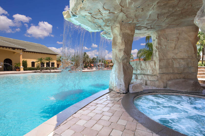 Clubhouse hot tub grotto