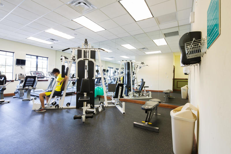 It's so easy to add a few pounds when you're on vacation.... but you can burn off some of those vacation calories in this fully equipped fitness center in the clubhouse at <strong>Paradise Palms</strong>.