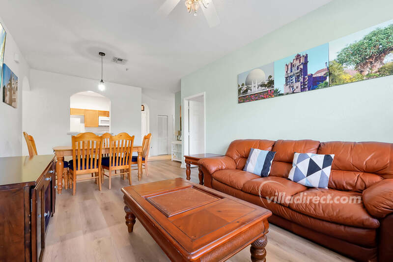 Family room through kitchen