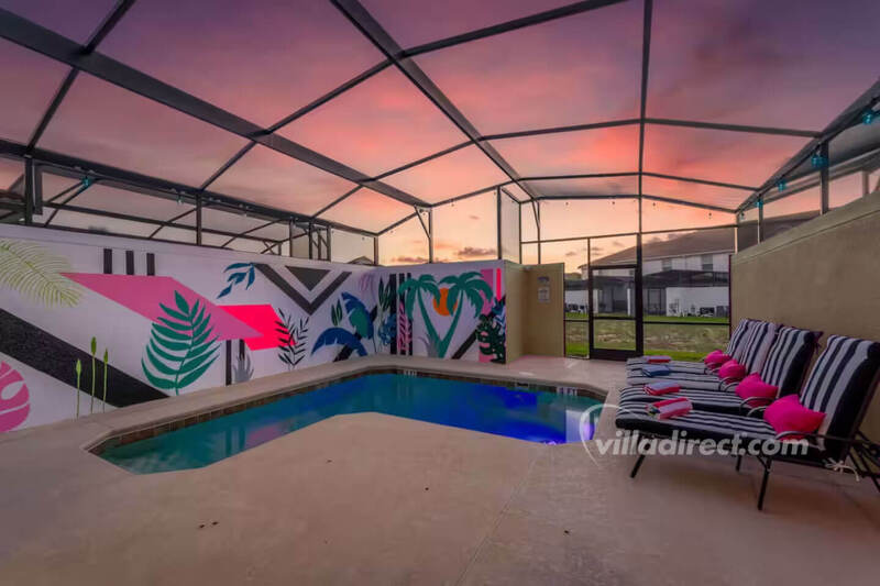 Pool in the evening